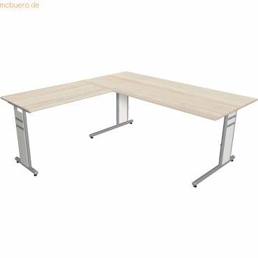 4044917435919 - Schreibtisch Form4 180 C-Fuß-Gestell 180x80x68-82cm   Anbau 1
