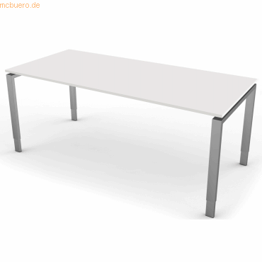 4044917432215 - Schreibtisch StageOne Form 5 BxT 180x80cm weiß 4044917432215 - Schreibtisch StageOne Form 5 BxT 180x80cm weiß