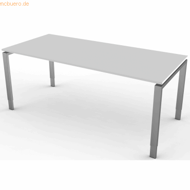 4044917432253 - Schreibtisch StageOne Form 5 BxT 180x80cm lichtgrau 4044917432253 - Schreibtisch StageOne Form 5 BxT 180x80cm lichtgrau