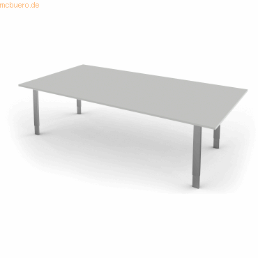 4044917438620 - Schreibtisch StageOne Form 5 XL BxT 200x100cm lichtgrau