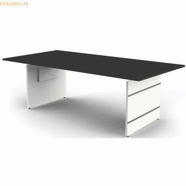 4044917432628 - Schreibtisch Form 4 Rechteckig Höhenverstellbar Weiß 2000 x 1000 x 760 mm