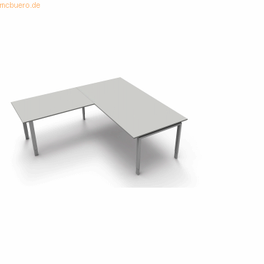 4044917440951 - Schreibtisch Form5 200 200x100x68-82cm Anbau 120x80cm licht 4044917440951 - Schreibtisch Form5 200 200x100x68-82cm Anbau 120x80cm licht