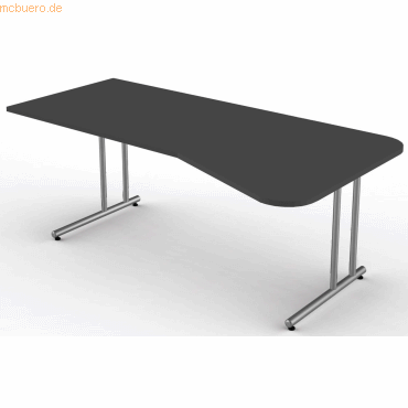 4044917434578 - PC-Schreibtisch Start Up C-Fuß-Gestell anthrazit 4044917434578 - PC-Schreibtisch Start Up C-Fuß-Gestell anthrazit