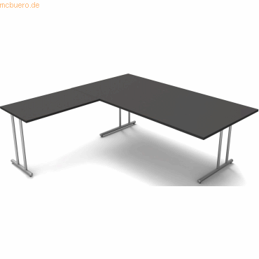 4044917434691 - Schreibtisch start up BxT 200x200cm anthrazit 4044917434691 - Schreibtisch start up BxT 200x200cm anthrazit
