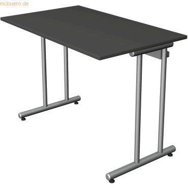4044917439870 - Schreibtisch start up Fuß silber 100x60x75cm anthrazit