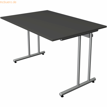 4044917439917 - Schreibtisch start up Fuß silber 120x80x75cm anthrazit