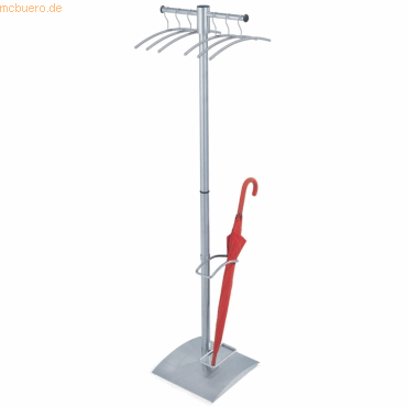 4044917388703 - Garderobenständer G12 incl 6 Kleiderbügel BxTxH 55x37x175cm 4044917388703 - Garderobenständer G12 incl 6 Kleiderbügel BxTxH 55x37x175cm