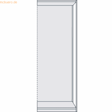 4044917353305 - Leerregal PROGRESS 500 T Anbaufeld mit Rückwand H 2250 x B 750 x T 440 mm