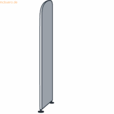 Kerkmann Abschlusswange Büroregal Dante BxTxH 2,2x32,5x190cm lichtgrau