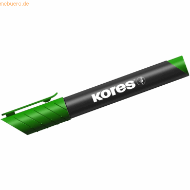 12 x Kores Permanentmarker XP2 3-5mm Keilspitze grün