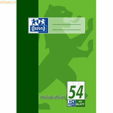 4006144950429 - 10 x Vokabelheft A5 40 Blatt Lineatur 54 (3 Spalten) 90 g qm 4006144950429 - 10 x Vokabelheft A5 40 Blatt Lineatur 54 (3 Spalten) 90 g qm