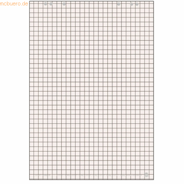 4006144100169 - Flipchartblock kariert blanko 80g 68 x 99 cm 20 Blatt 400614410