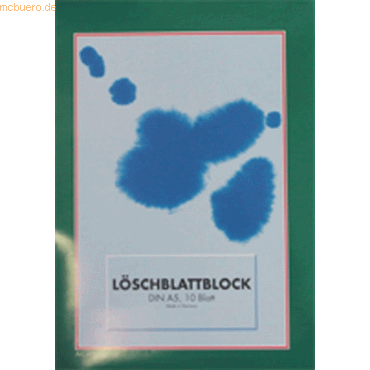 4021666000803 - 10 x Löschblattblock A5 10 Blatt 70 g qm gelbes Inhaltspapier