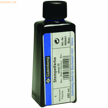 4006677201104 - Stempelfarbe ohne Öl 250ml blau