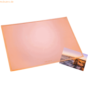 4006677326265 - Schreibunterlage Durella 32626 neonorange-transparent 53x40cm Kunststoff