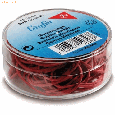 Läufer Gummiringe Rondella Nr. 6/40mm rot 25g