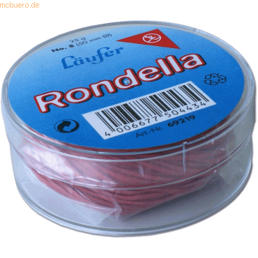 4006677504434 - Gummiringe RONDELLA in Dose rot 50 mm 25 g