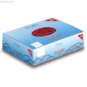 4006677505479 - Gummiringe RONDELLA im Karton rot 65 mm 100 g