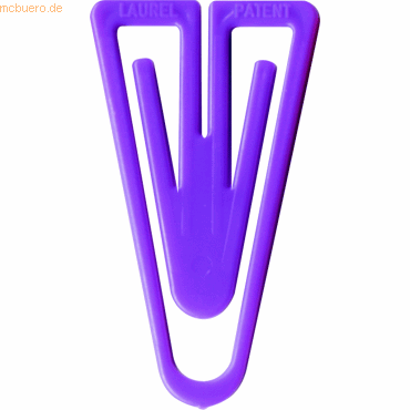 4001782108539 - Büroklammern Plastiklips 25mm VE=500 Stück violett