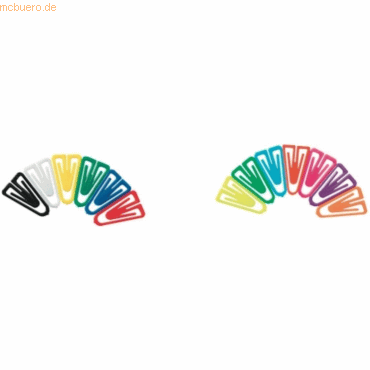 4001782316354 - Büroklammern Plastiklips 25mm VE=500 Stück Grund- und Leuchtfar