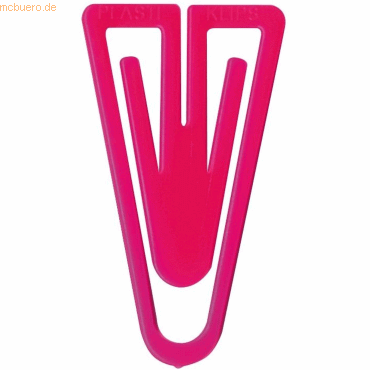 4001782208864 - Büroklammern Plastiklips 21mm VE=1000 Stück pink