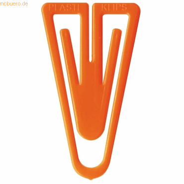 4001782208840 - Büroklammern Plastiklips 21mm VE=1000 Stück orange