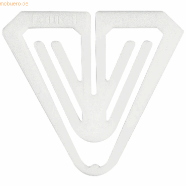 4001782112031 - Büroklammern Plastiklips Butterfly 50mm VE=50 Stück weiß 4001782112031 - Büroklammern Plastiklips Butterfly 50mm VE=50 Stück weiß