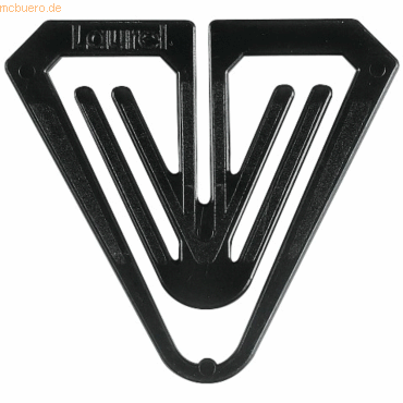 4001782112024 - Büroklammern Plastiklips Butterfly 50mm VE=50 Stück schwarz