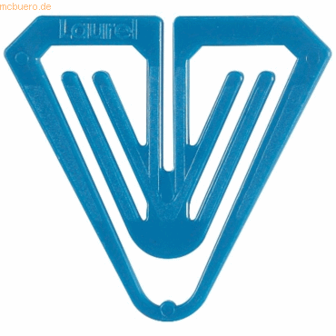 4001782212670 - Büroklammern Plastiklips Butterfly 50mm VE=50 Stück blau