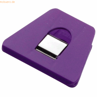 4001782324304 - 20 x Briefklemmer Multi Clip Signal 3 90x70mm VE=1 Stück violet