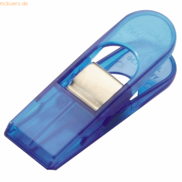 4001782249447 - Briefklemmer Maxi Peg 26x80mm VE=2 Stück kristallblau