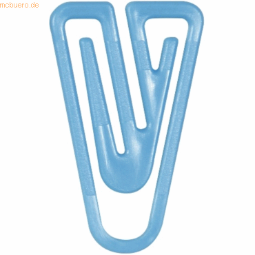 4001782321969 - Büroklammern LaurelClip 30mm VE=75 Stück hellblau