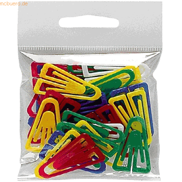 4001782013024 - Büroklammern Plastikclips 35mm VE=30 Stück sortiert 4001782013024 - Büroklammern Plastikclips 35mm VE=30 Stück sortiert