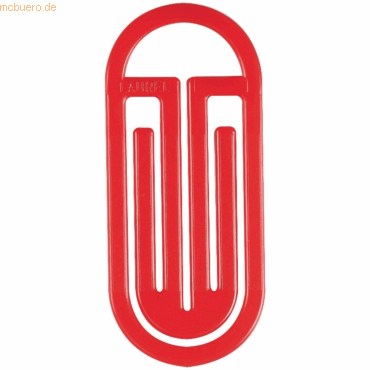 4001782214353 - Büroklammern King Klips mit Bogen 100mm VE=100 Stück rot