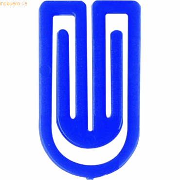 4001782244053 - Büroklammern King Klip 50mm VE=50 Stück blau
