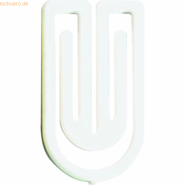 4001782245722 - Büroklammer King Klip 75mm weiß