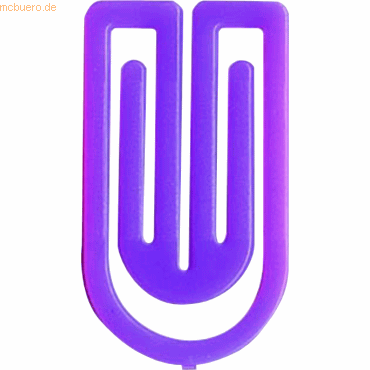 4001782245760 - Büroklammer King Klip 75mm violett