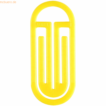 4001782230117 - Büroklammern King Klips mit Bogen 25 30mm VE=1000 Stück gelb