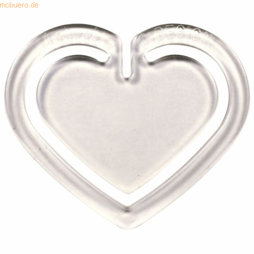 4001782320764 - 10 x Büroklammern Herzklip 30mm VE=25 Stück kristall 4001782320764 - 10 x Büroklammern Herzklip 30mm VE=25 Stück kristall
