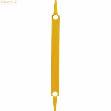 Laurel Heftstreifen 80mm Kunststoff VE=100 Stück gelb