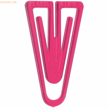 4001782331463 - 20 x Büroklammern Super Plastiklips 110mm VE=1 Stück pastellpin