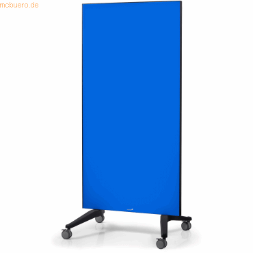 8713797083645 - Schreibtafel mobil Sicherheitsglas magnetisch 90x175cm blau