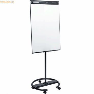 8713797111119 - Mobiles Flipchart Sketch Easy magnetische Tafel Rundfuß inkl Abschlageschale B 680 x H 1050 mm schwarz-weiß 8713797111119 - Mobiles Flipchart Sketch Easy magnetische Tafel Rundfuß inkl Abschlageschale B 680 x H 1050 mm schwarz-weiß
