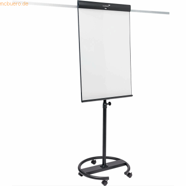 8713797111065 - Mobiles Flipchart Sketch Pro magnetische Tafel höhenverstellbar 2 Seitenarme Rundfuß inkl Starterset B 680 x H 1050 mm schwarz-weiß 8713797111065 - Mobiles Flipchart Sketch Pro magnetische Tafel höhenverstellbar 2 Seitenarme Rundfuß inkl Starterset B 680 x H 1050 mm schwarz-weiß