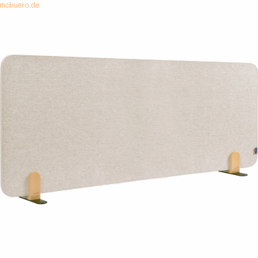 Legamaster Akustik-Tischtrennwand Elements Textil 60x160cm beige mit H