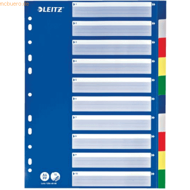 4002432367863 - LEITZ® PP-Register mit blauem Deckblatt blanko