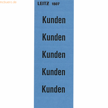 4002432302109 - Inhaltsschilder 1507-00-00 Kunden blau 60x255mm selbstklebend 4002432302109 100 Stück