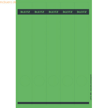 4002432330737 - PC-beschriftbare Selbstklebende Rückenschilder 1688 Lang Für 1050 Qualitäts-Ordner Grün 39 x 285 mm 125 Stück