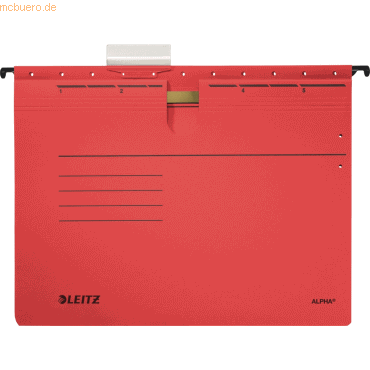 4002432332021 - Hängehefter ALPHA 1984-00-25 A4 rot Karton 275g 4002432332021 Leitz