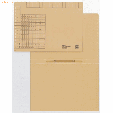 Leitz Einstellhefter A4 mit beweglichem Falz naturbraun